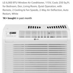 LG 6,000 BTU Window Air Conditioner