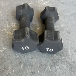 Set Of 10lbs Dumbbells 