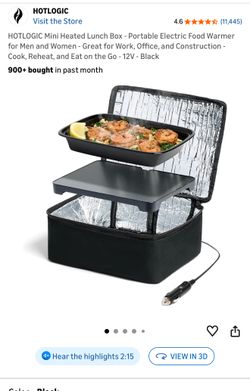 Hotlogic mini heated lunch box & food warmer