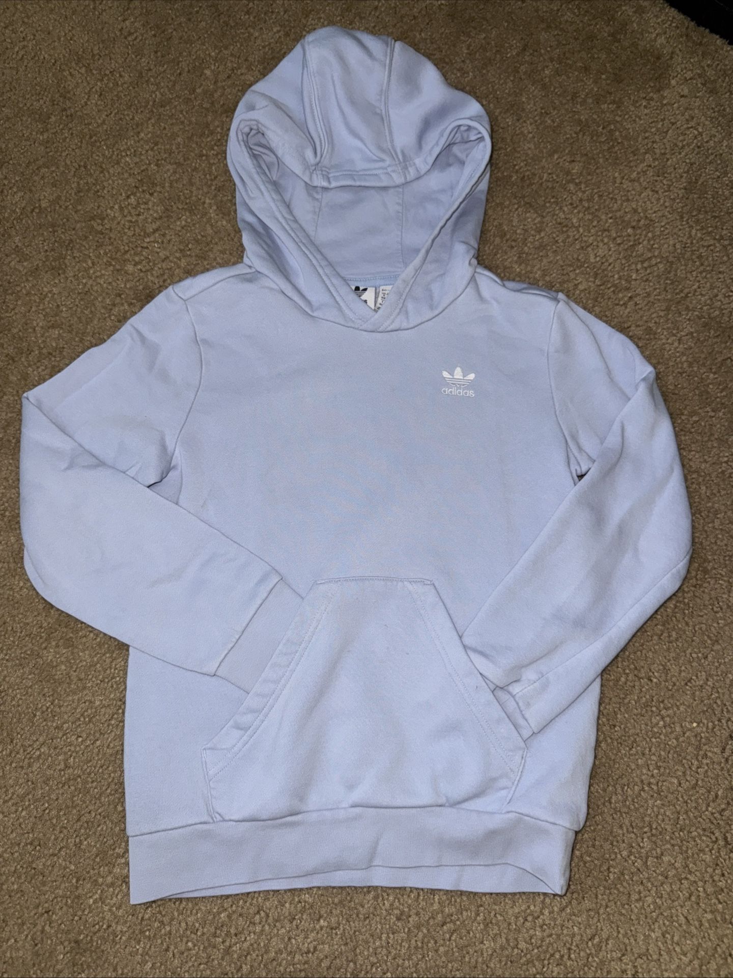 Little Boy Adidas Sweatshirt Pullover Light Blue Size Small