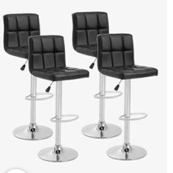 pickup from lebnonTN 37087..Brand Mordern pu leather Bar stools set of 4 With Box,Adjustable hight n swivel chairs
