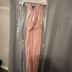 Bridesmaid Coral Dress - David’s bridal