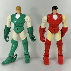 Vintage 1995 Ronan Warriors Sage And Ryo 5.5” Action Figures Playmates Sunrise