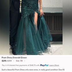 Prom dress used once 