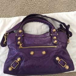 Balencia Giant 21 Agneau City Handbag Gold Hardware