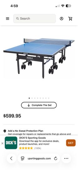 Ping pong table