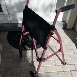 Stander EZ Fold-N-Go Wonder Walker Rollator ~ #4350-RR ~ Regal Rose 