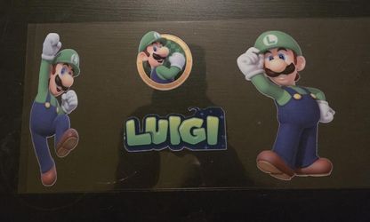 Luigi UV Sticker