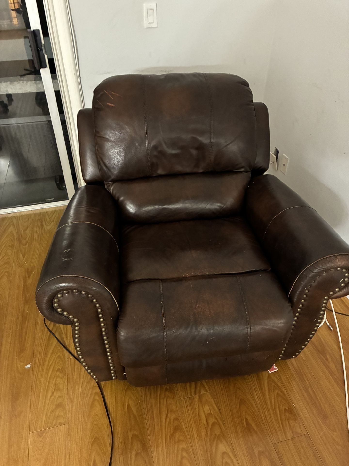 Recliner Sofa Leather Electric
