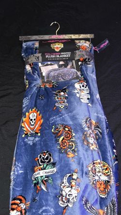 Ed hardy and juicy couture plush blankets
