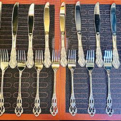 💫Retro Royal Silver Veil — 20-Piece Flatware Set  🍴