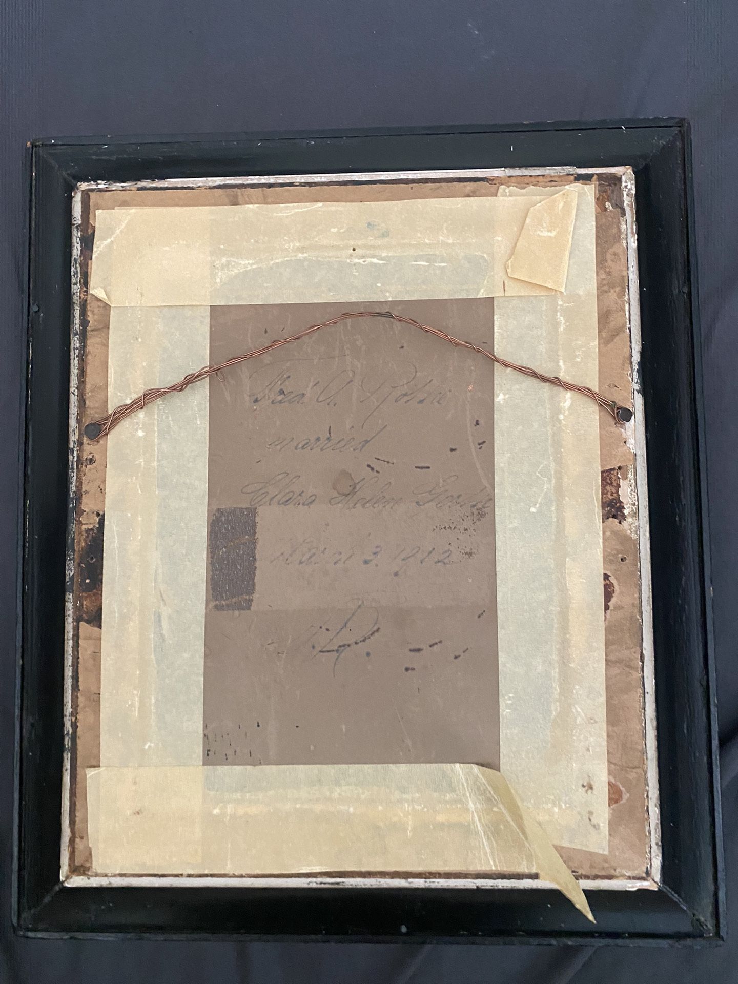 1913 Antique Frame W/ Photo