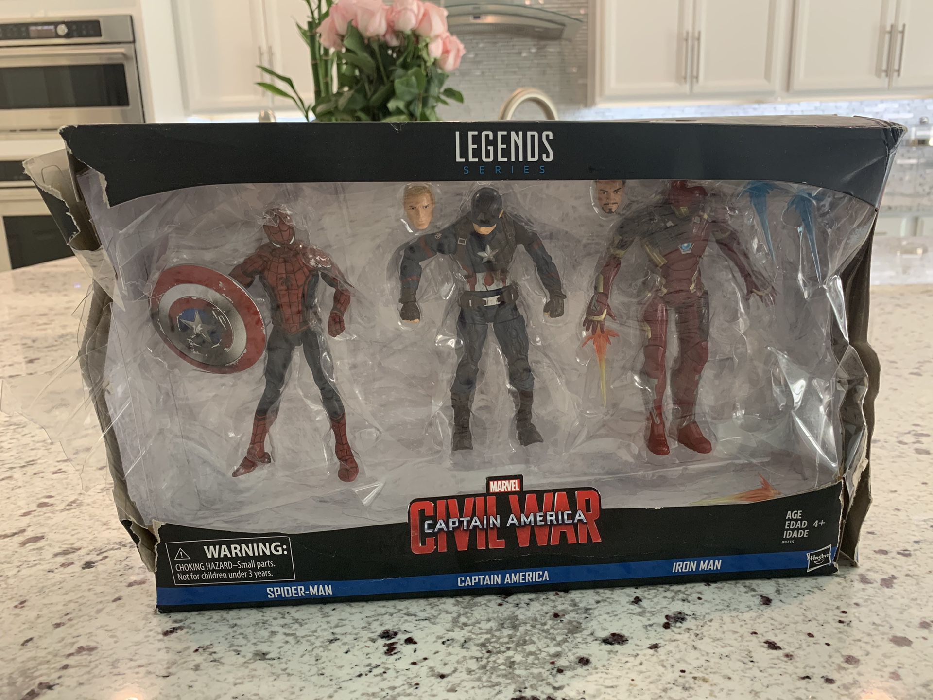 New Marvel Legends Captain America: Civil War 6-inch Figure 3-Pack Spider-Man Ironman