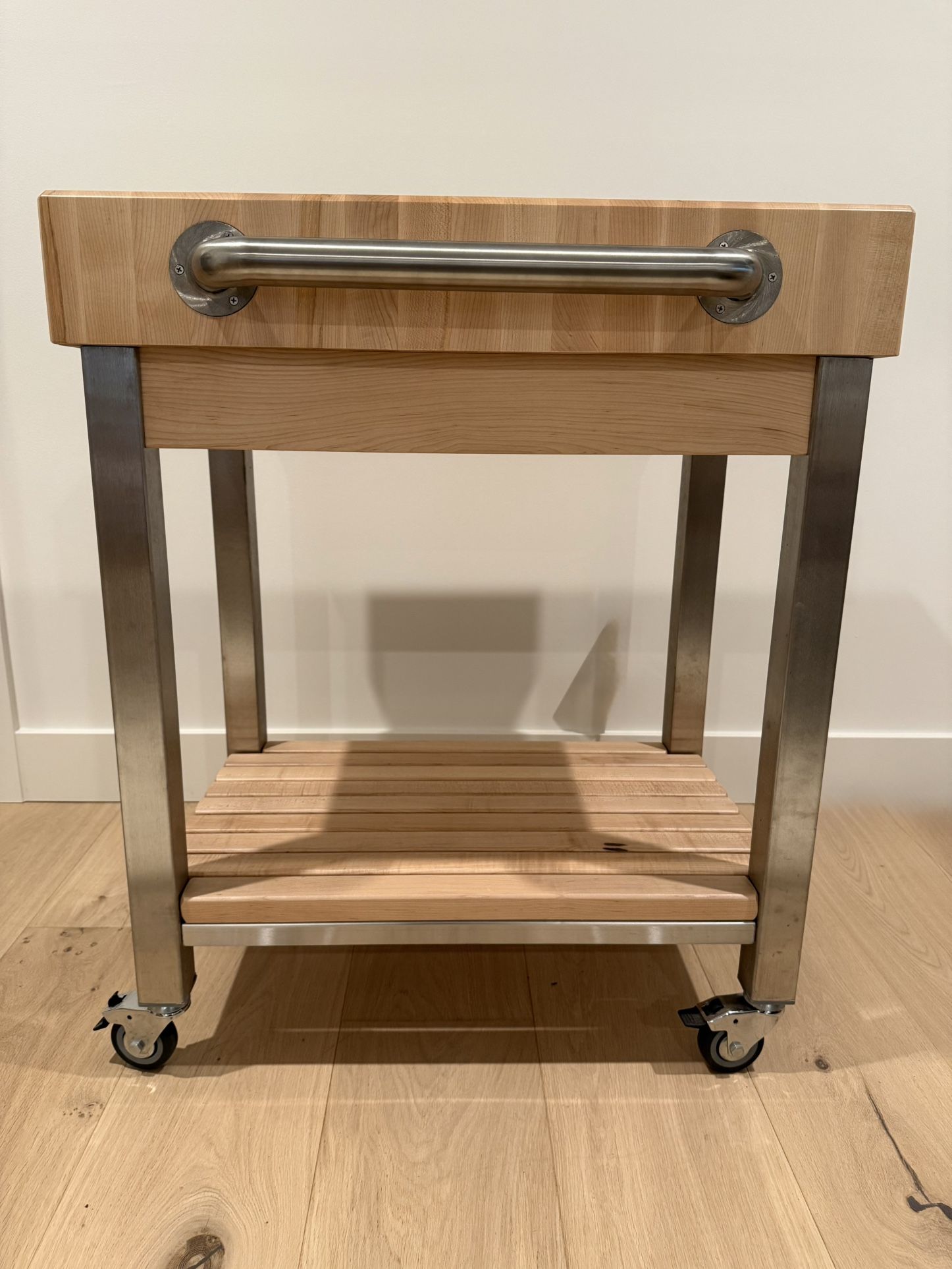 John Boos End-Grain Butcher Block Cart (30”)