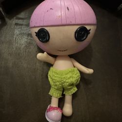  LALALOOPSY LITTLES TRINKET SPARKLES PINK HAIR SISTER of Jewel Doll 7" 