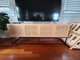 Rattan TV stand