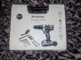 Brand New Brookstone 26 bit Attchments Cordless Power Drill