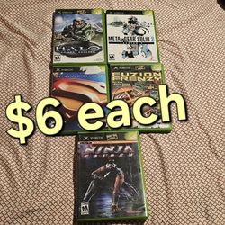 Original Xbox Games $6 Each 