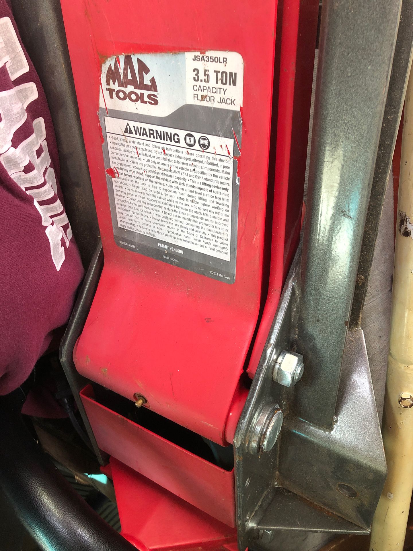 Mactools floor jack 3.5 ton for Sale in Ceres, CA OfferUp