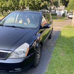 2012 Kia Sedona EX , Black Exterior, Beige Interior, 