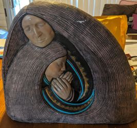 Mother & child plaster piece