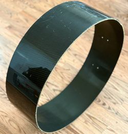 Carbon Fiber 24" Project Bass Drum Shell 7" Piece