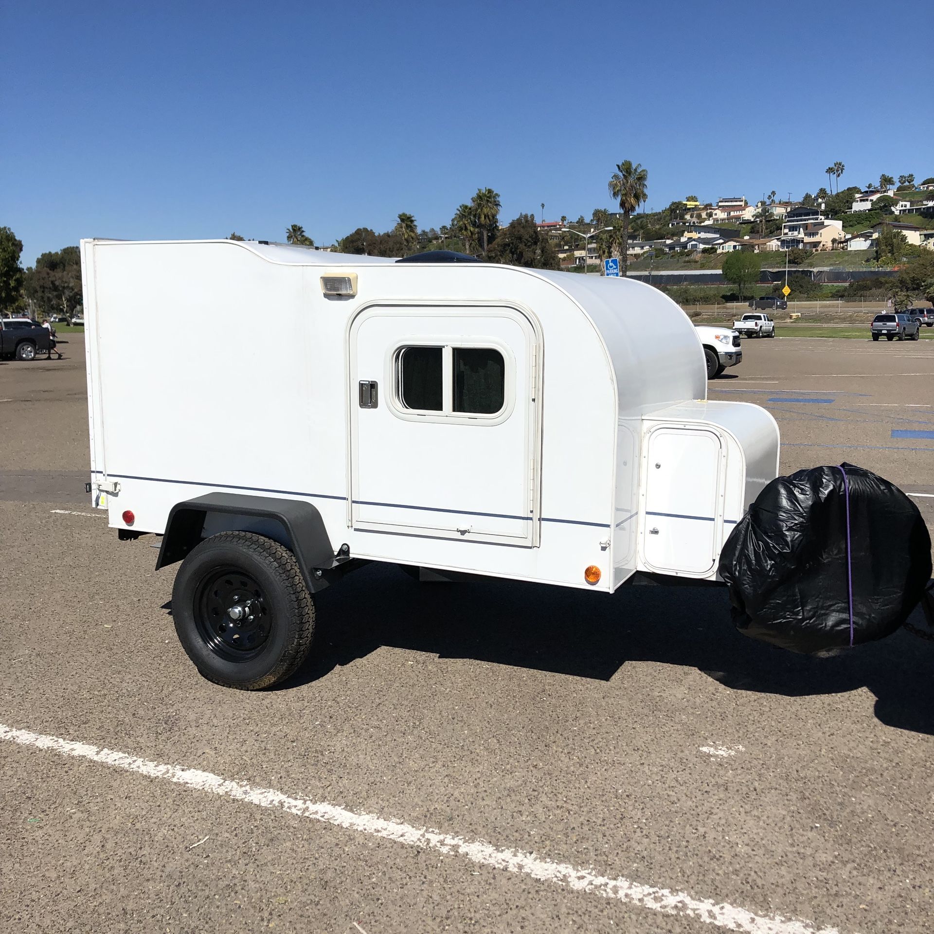 5’x8’ custom teardrop camper travel trailer bug out