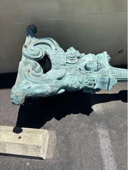 8 foot tall Brass/bronze Lamp Post