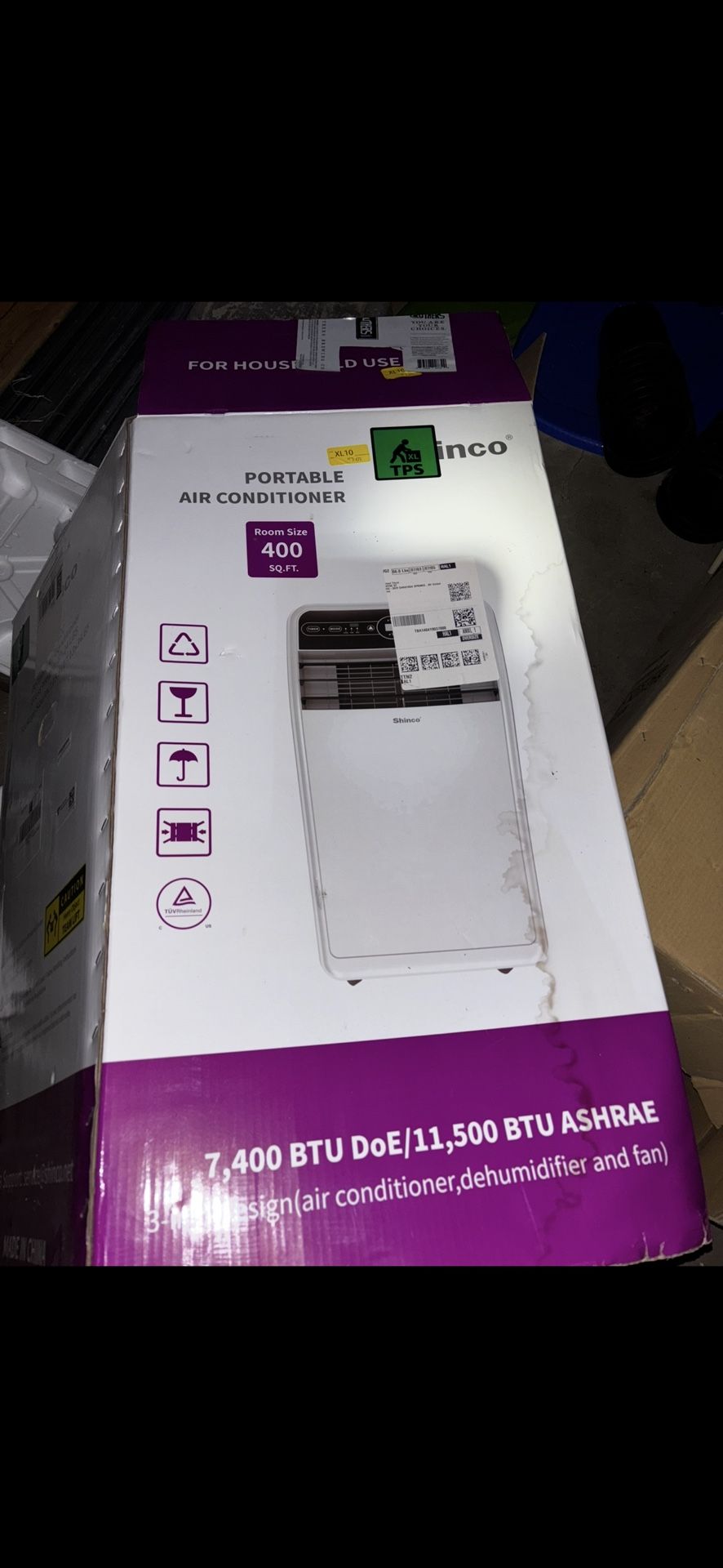 Shinco Portable Air Conditioner SPF1-12C 12000 BTU - White