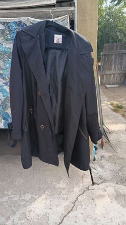 Navy Blue Women's Trench Coat