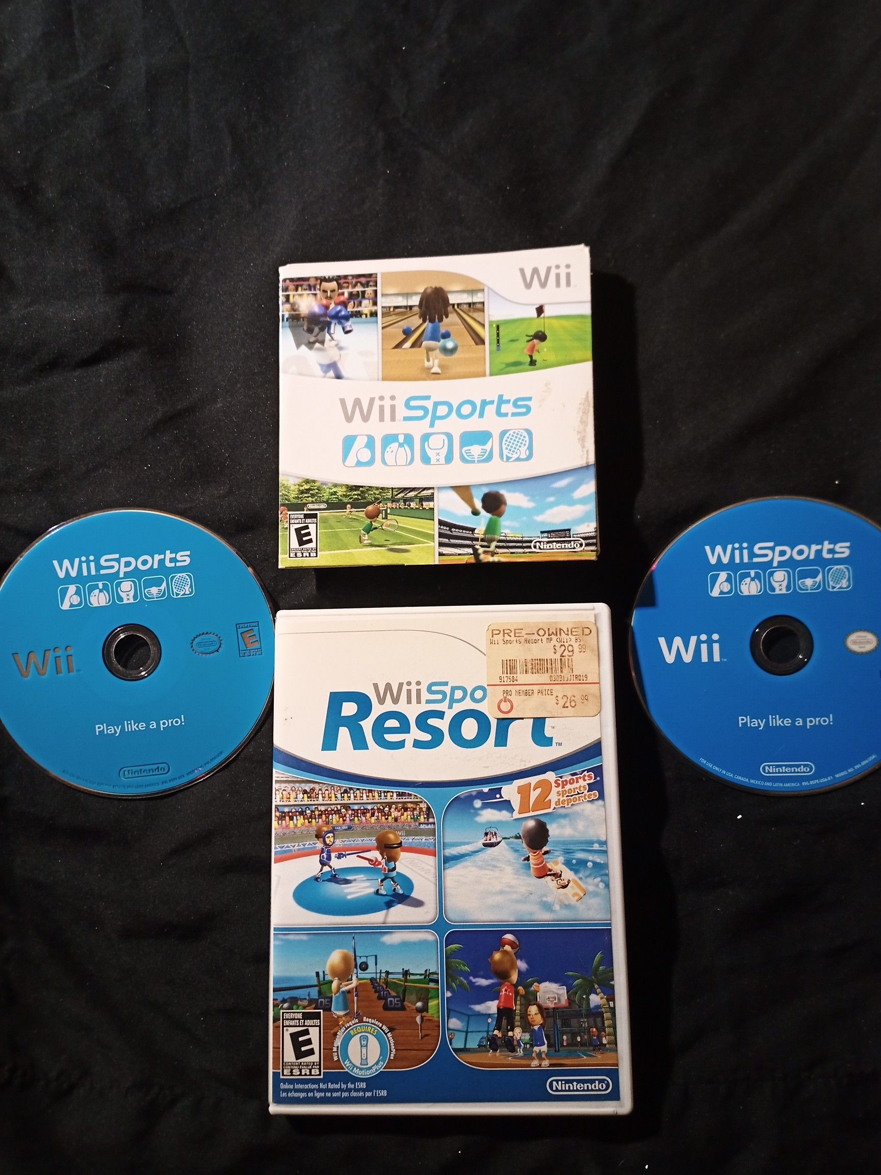 2 Wii Sports + Wii Sports Resort needs TLC