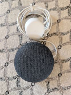 Google Nest Mini (2nd Gen) Smart Speaker - Charcoal / Dark Grey - Like New