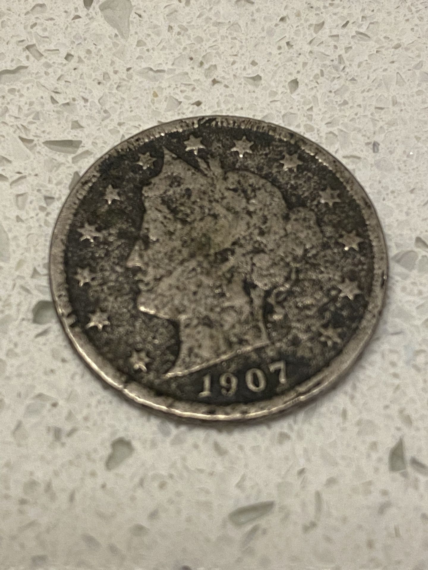 1907 V Cent  Coin