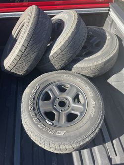 4 2017 Jeep Wrangler Steel Wheels 5 Lug 16”