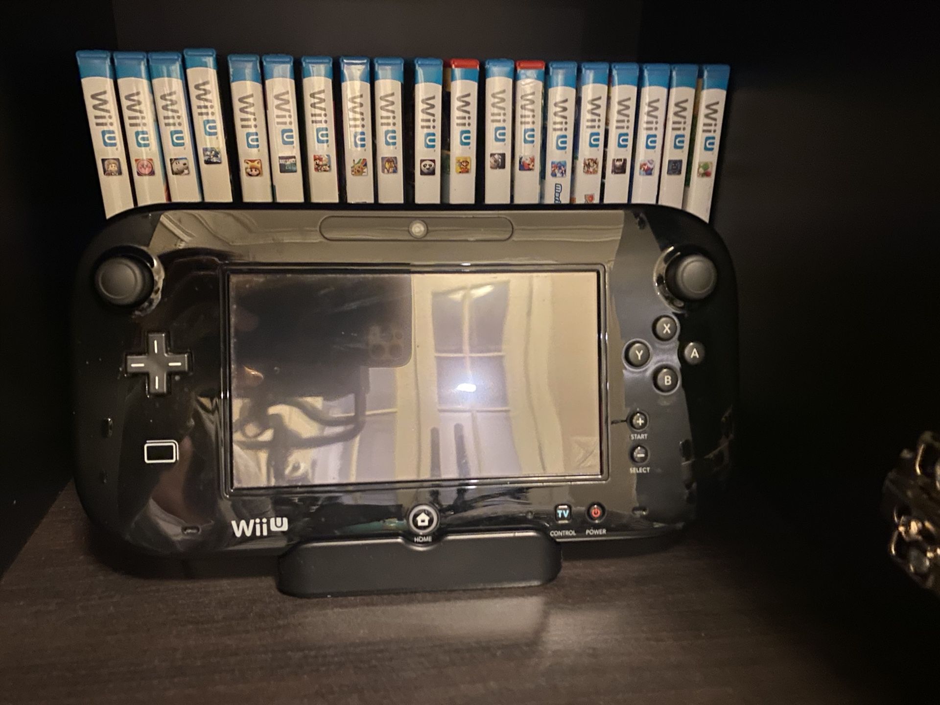 Nintendo Wii U with games and accessories