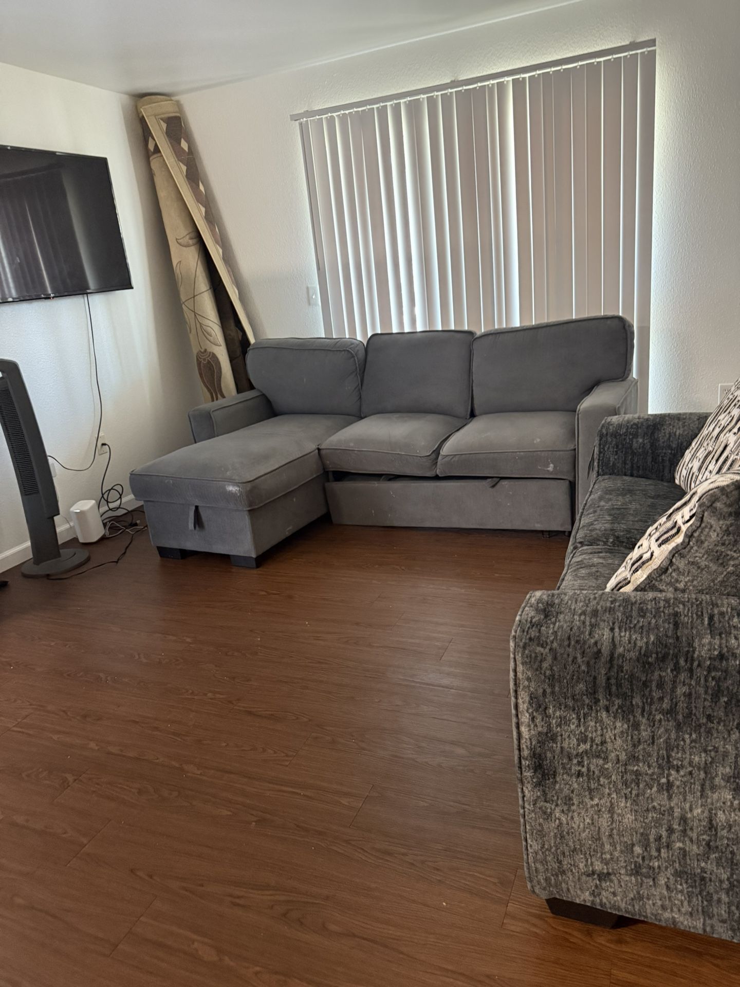 Grey Sofa - With Storage Need Gone  