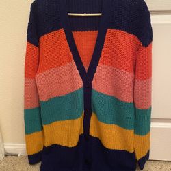 Brave Soul Colorful Cardigan Size M 