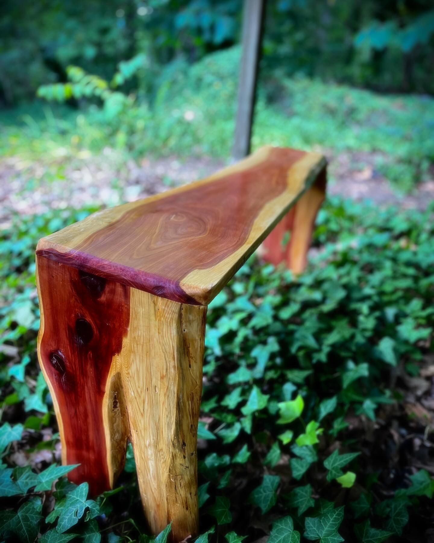 Handmade Live Edge Red Cedar Table 