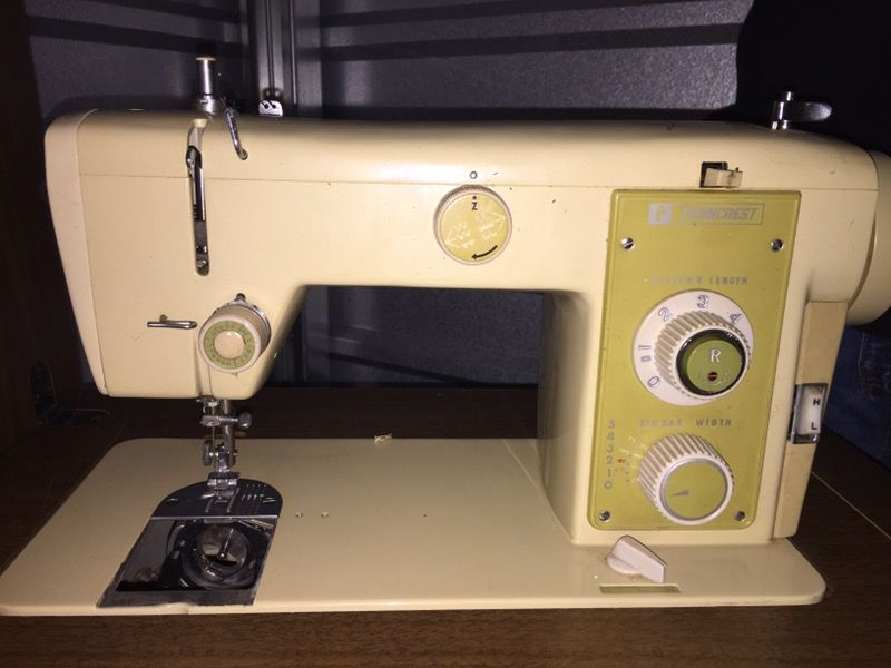 Vintage Penncrest sewing machine with table stand