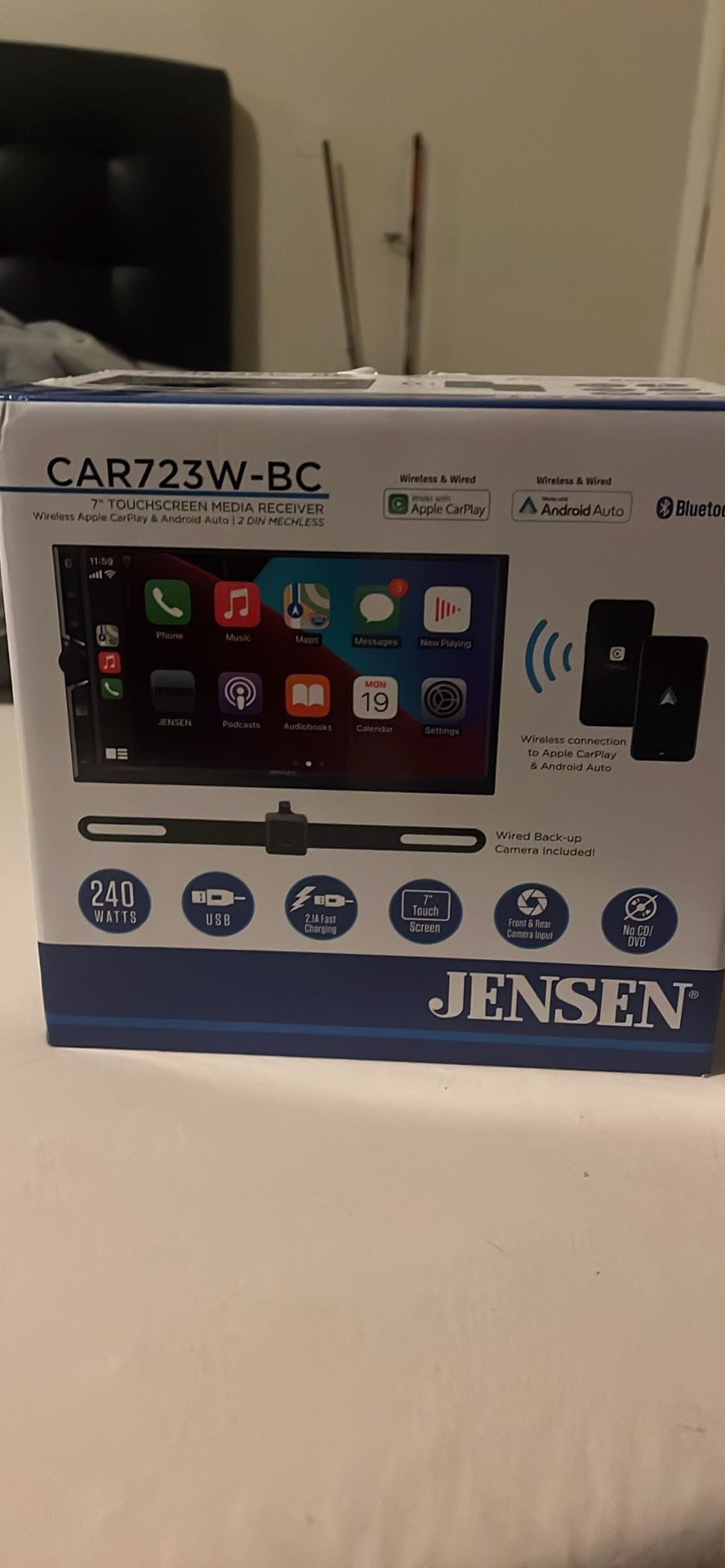 Car Receiver/ Jensen CAR723W-BC
