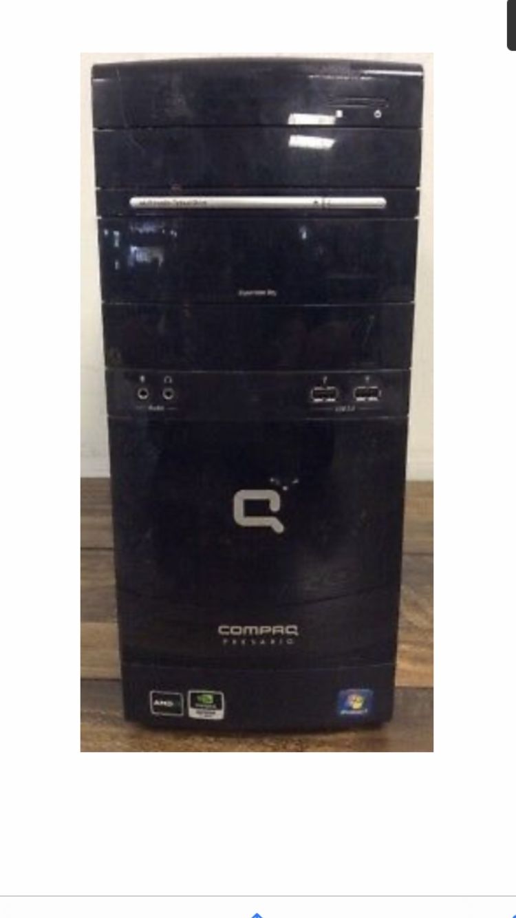 Compaq Presario Computer Tower- AMD- Windows 7