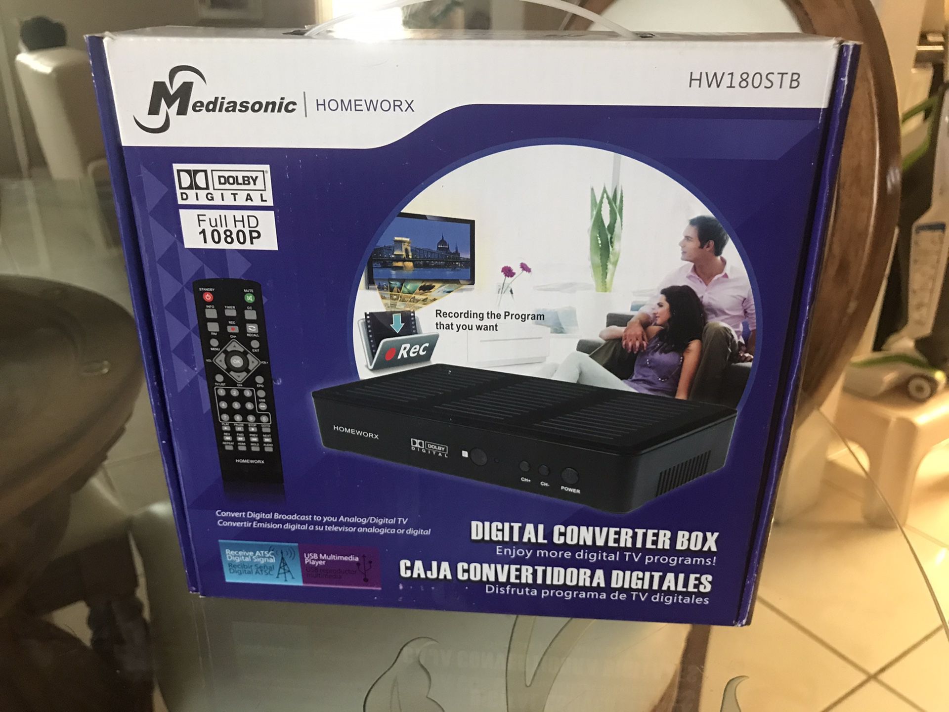 Digital Converter Box Mediasonic Homeworx 180stb