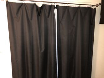 Black out curtains and rod