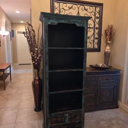 Rustic Southwest Style Book Shelf, Cabinet