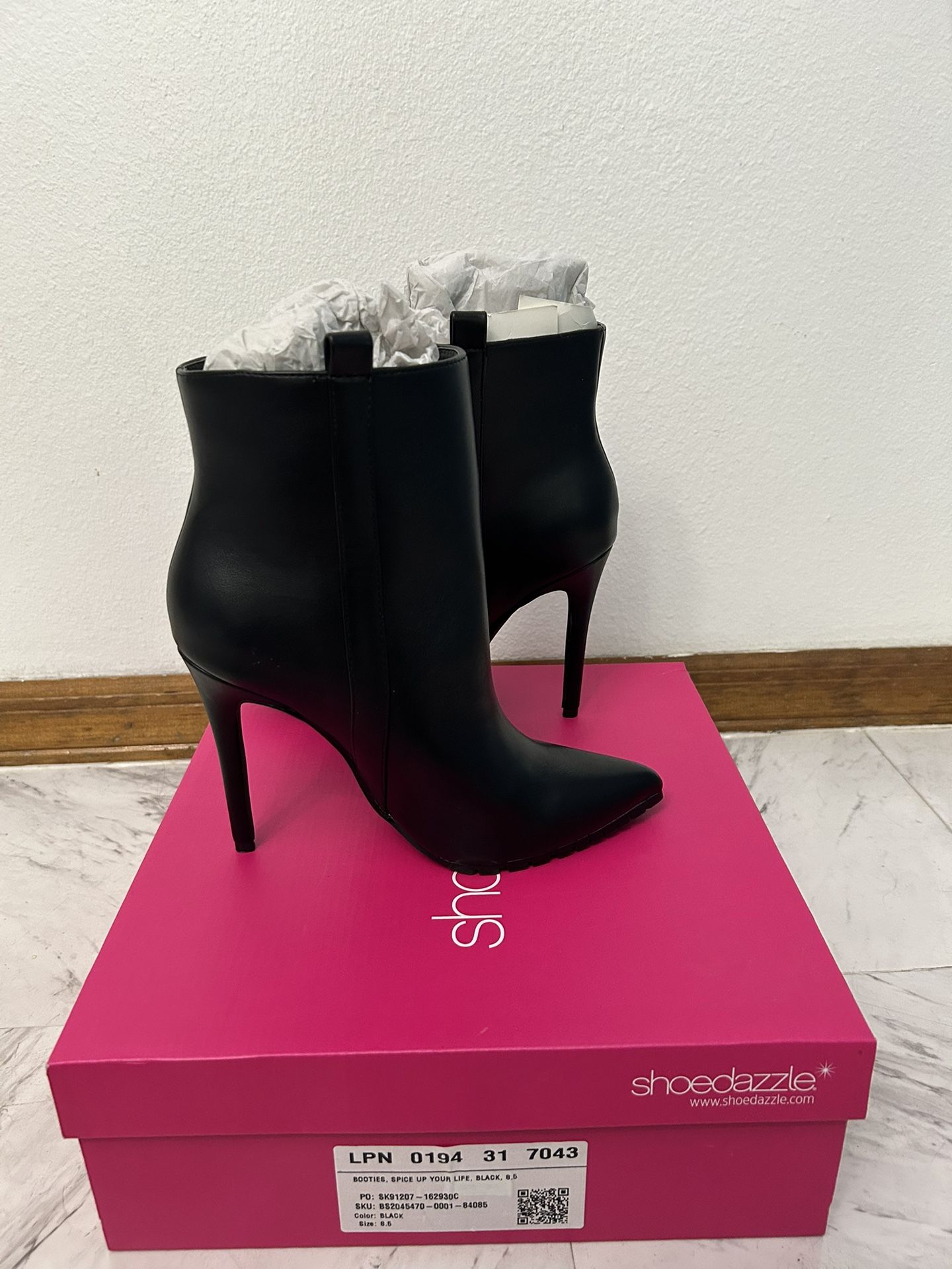 Ladies. Black Heels. Size 8.5