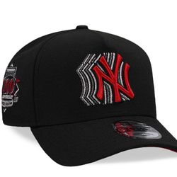 NEW ERA NEW YORK YANKEES STADIUM ANNIVERSARY FADE BLACK RED EDITION 9FORTY A FRAME SNAPBACK HAT