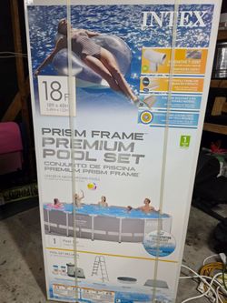 Intex above ground pool 18ft