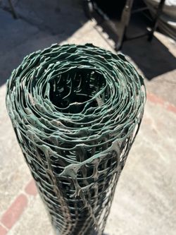 Green plastic fencing
