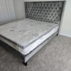 Queen Bed Frame With Mattress