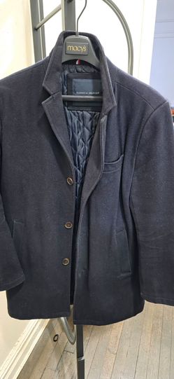 Men size small wool coat tommy Hilfiger
